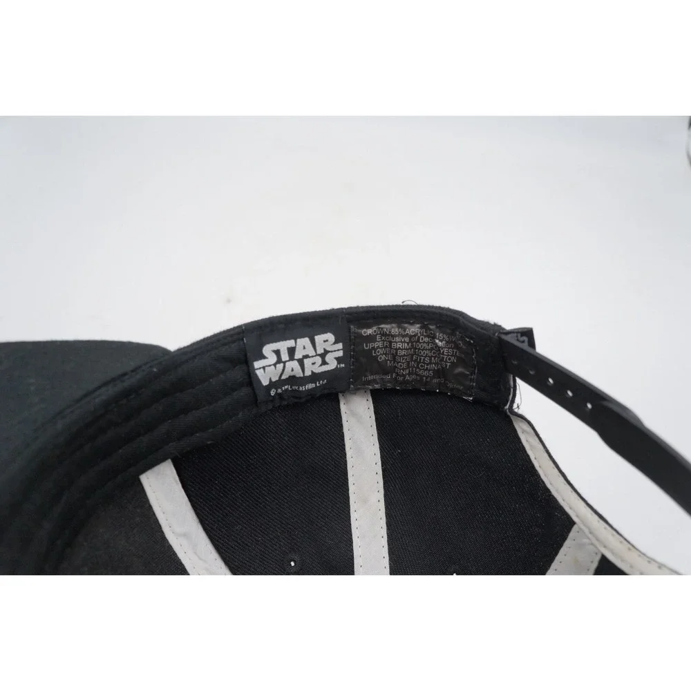 Star Wars Snapback Hat‎ Baseball Cap Black Spell Out The Force Awakens